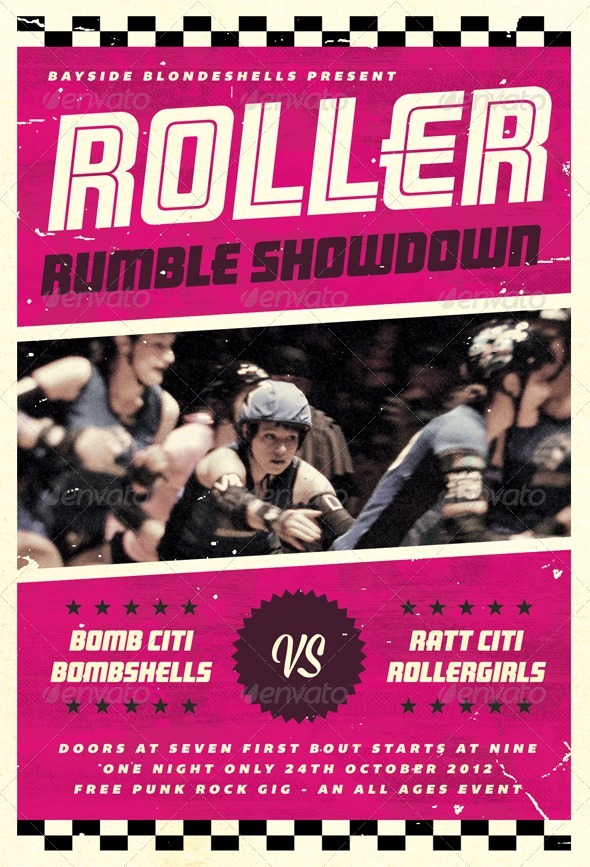 roller-rumble-roller-derby-flyer-templateŷ纣ģԴļ (8)