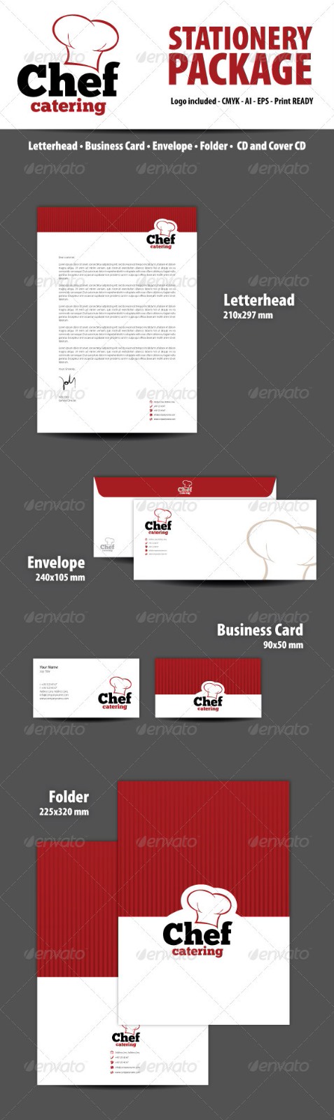 VISԴļ chef-catering-stationery-package