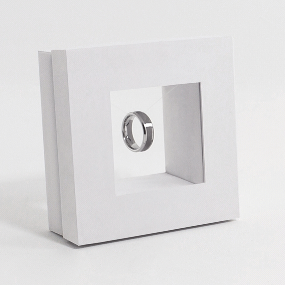 戒指盒型精装盒结构外观设计